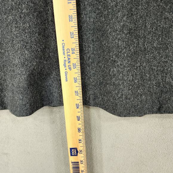 Vtg Eddie Bauer Blazer L Petite Women Wool Angora Menswear Style Oversized Gray - Picture 8 of 14